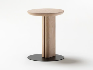 ROOK - Low oak stool by Ross Gardam - view 2